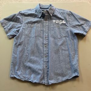 Harley-Davidson casual shirt. Linen/cotton blend.